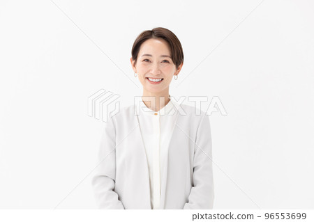 女商人白色背景 96553699