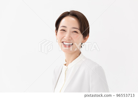 女商人白色背景 96553713