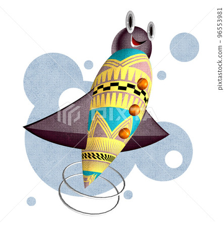 充滿異國情調的有趣人物插畫 96553981