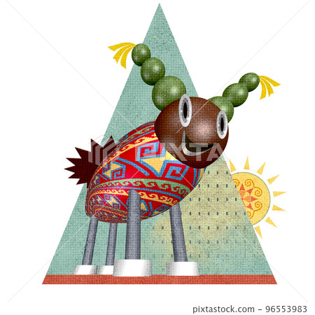 Fun character illustration dancing exotically Fun character illustration dancing exotically 96553983