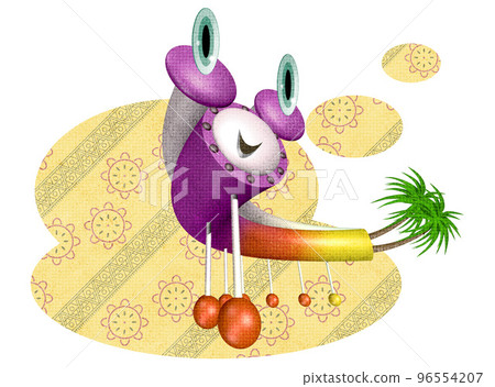 Fun character illustration dancing exotically 96554207