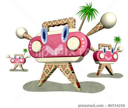 Fun character illustration dancing exotically Fun character illustration dancing exotically 96554208