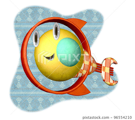 Fun character illustration dancing exotically Fun character illustration dancing exotically 96554210