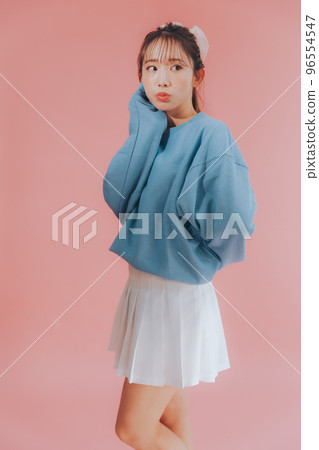 korean style young woman photo 96554547