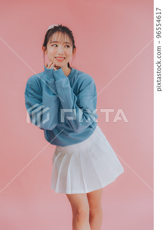 korean style young woman photo 96554617