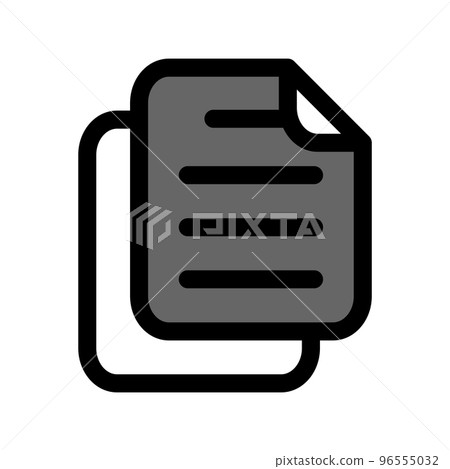 Illustration Vector Graphic of Document Icon Design 96555032