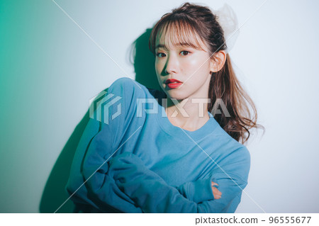 韓風年輕女子照片 韓風年輕女子照片 96555677