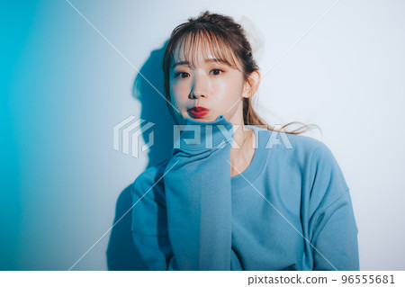 korean style young woman photo 96555681