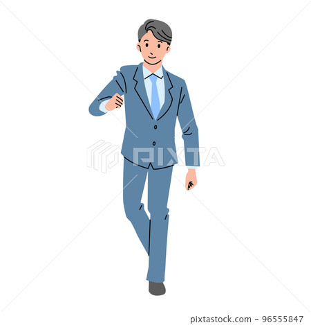 A man in a suit walking No line A man in a suit walking No line 96555847