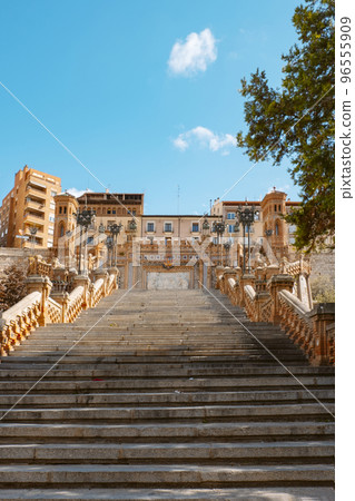 Ovalo stairway, in Teruel, Spain 96555909
