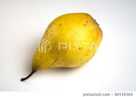 Rotten yellow pears isolated on a white Rotten yellow pears isolated on a white 96556369