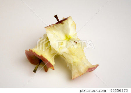 Red apple stumps on a white 96556373