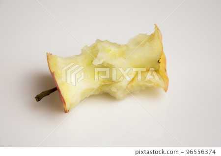 Red apple stumps on a white Red apple stumps on a white 96556374