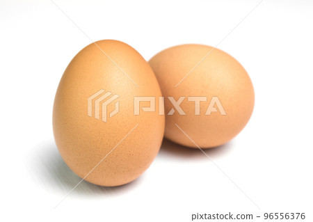 Chicken eggs isolated on white Chicken eggs isolated on white 96556376