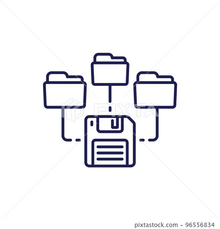 folders for backup line icon folders for backup line icon 96556834
