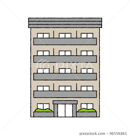 simple building illustration - Stock Illustration [96556861] - PIXTA