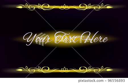 Black background abstract gradient vintage template with shiny golden hand drawn border florishes, golden copyspace, space for text, web, prints Black background abstract gradient vintage template with shiny golden hand drawn border florishes, golden copyspace, space for text, web, prints 96556893