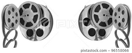 Film strip isolated on white . Collage. Place for your text. Wide photo. Film strip isolated on white . Collage. Place for your text. Wide photo. 96558066