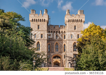 Windsor castle with public park a royal residence at Windsor in the English county of Berkshire. 96559116