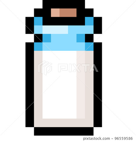 牛奶瓶的像素圖 96559586