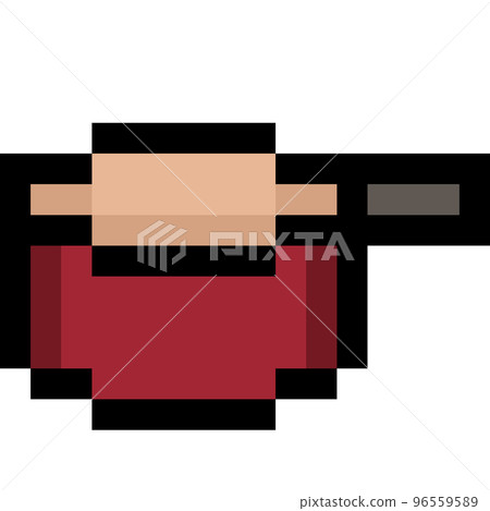 一個小鍋的像素圖 96559589