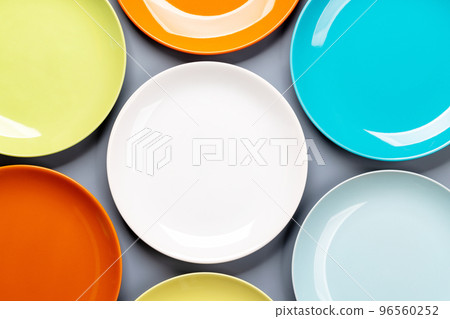 Different clean colorful plates Different clean colorful plates 96560252