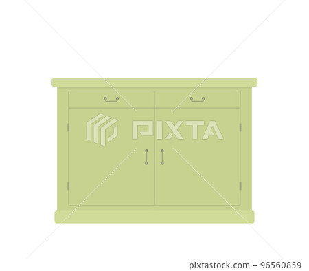 Provence style kitchen cabinet. Rustic interior concept. Wooden furniture 96560859