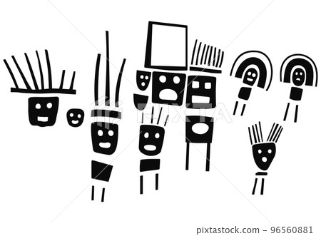 Big family - geoglyphs of the figures from Palpa Big family - geoglyphs of the figures from Palpa 96560881