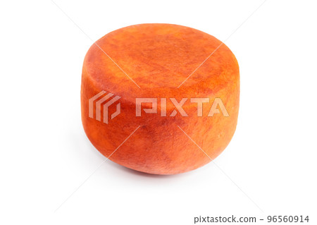 Cheese - red round cheese isolated on white background Cheese - red round cheese isolated on white background 96560914