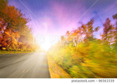Collection of Beautiful Golden Autumn, car speed Collection of Beautiful Golden Autumn, car speed 96561539