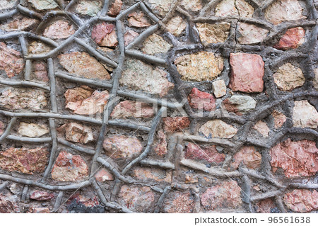 Stacked Natural Field Rock Wall Background Stacked Natural Field Rock Wall Background 96561638
