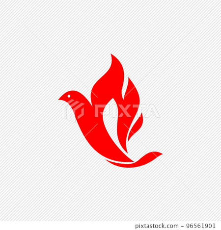 Dove, a symbol of peace and purity. The biblical symbol of the Holy Spirit. 96561901