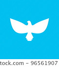 Dove, a symbol of peace and purity. The biblical symbol of the Holy Spirit. 96561907