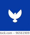 Dove, a symbol of peace and purity. The biblical symbol of the Holy Spirit. 96561909