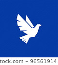 Dove, a symbol of peace and purity. The biblical symbol of the Holy Spirit. 96561914