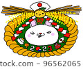 Illustration of a rabbit for New Year's 96562065