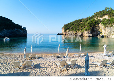 Paleokastritsa beach on Korfu, Greece 96562255