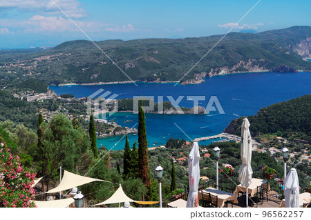 Paleokastritsa beach on Korfu, Greece Paleokastritsa beach on Korfu, Greece 96562257