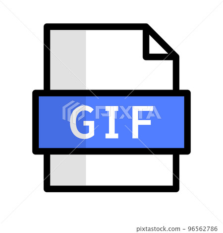 GIF file icon. vector. 96562786
