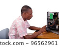 young technician repairing a computer 96562961