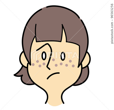 短波波頭女性的皮膚問題 短波波頭女性的皮膚問題 96563256