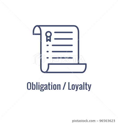 Core Values Showing Mission or Vision Icon 96563623