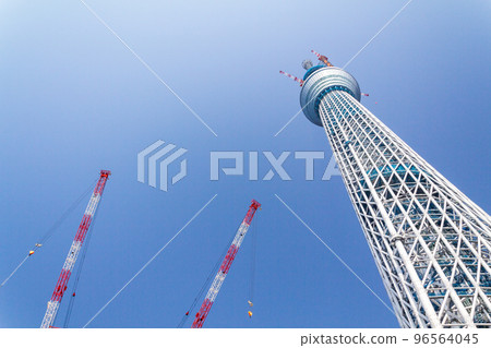 東京晴空塔正在建設中 東京晴空塔正在建設中 96564045