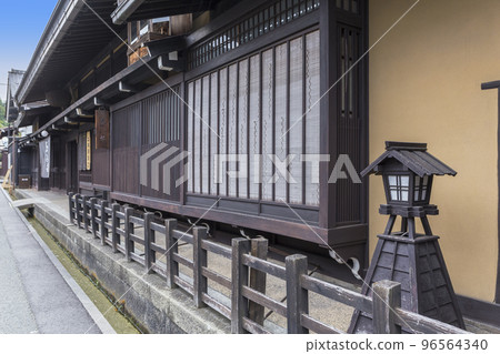 Takayama old townscape Hida Takayama townscape flowers Takayama old townscape Hida Takayama townscape flowers 96564340