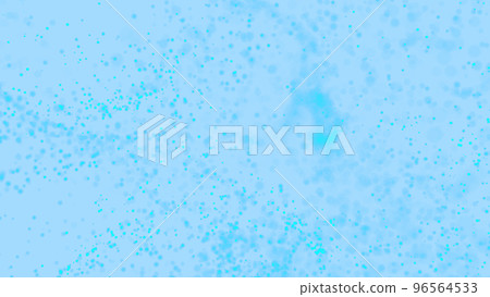 CG粒子 淺藍色粒子與水的形象 96564533