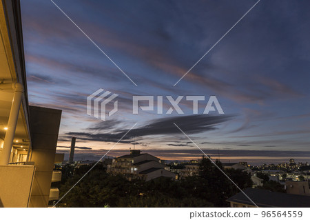 Sunset sky, sunset, twilight, sunset, clouds, sky, orange color 96564559