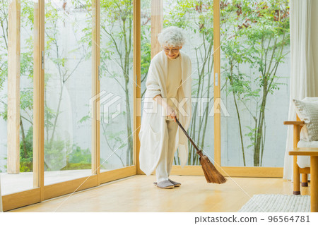 Lifestyle woman with silver hair Lifestyle woman with silver hair 96564781