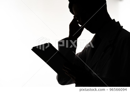 Medical silhouette Medical silhouette 96566094