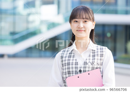 Portrait of a woman wearing a medical clerk's uniform Photography cooperation "LINK FOREST" 96566706