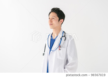 醫生醫生男性白色背景 96567819